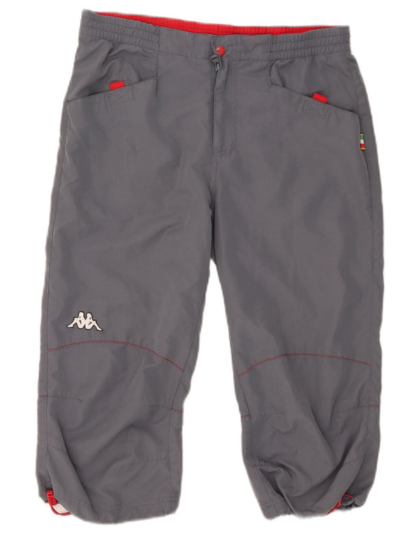 Calça masculina Kappa Capri pequena W29 L18 cinza poliéster