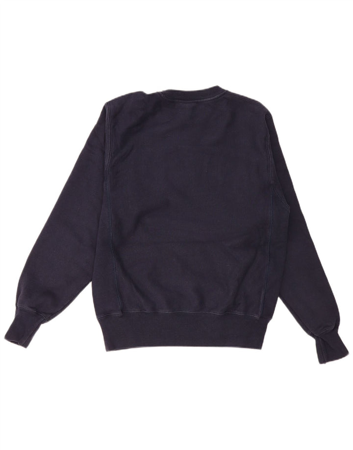 Champion Mens Nantucket Graphic Moletom Jumper Pequeno Azul Marinho Algodão