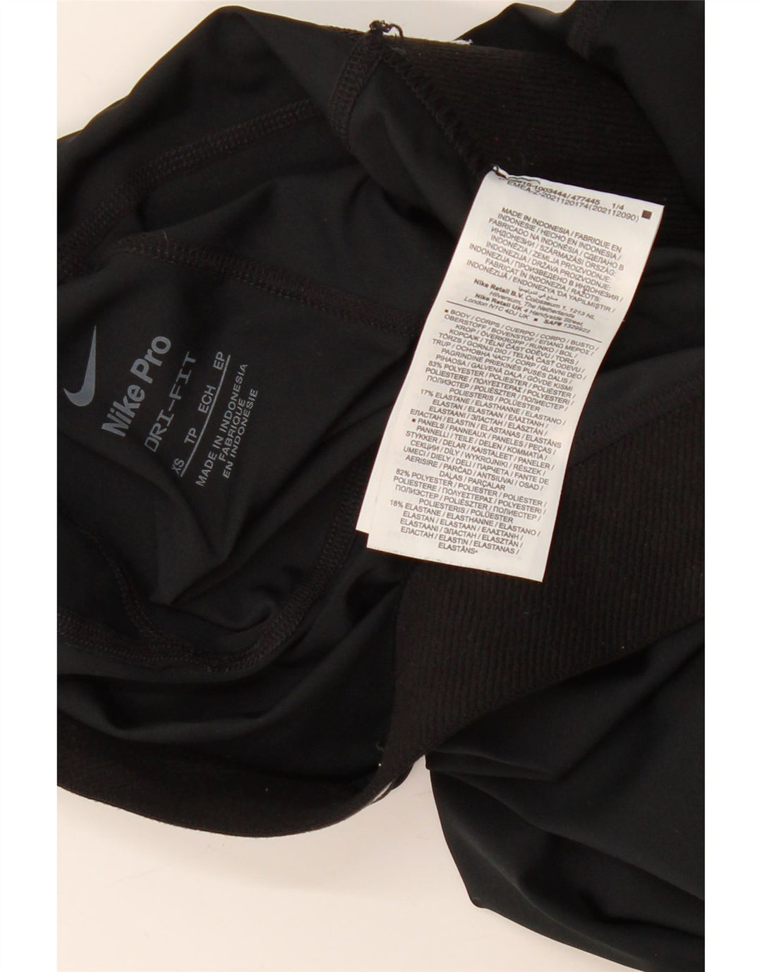 Leggings femininas Nike Dri Fit Graphic UK 4 XS preto poliéster