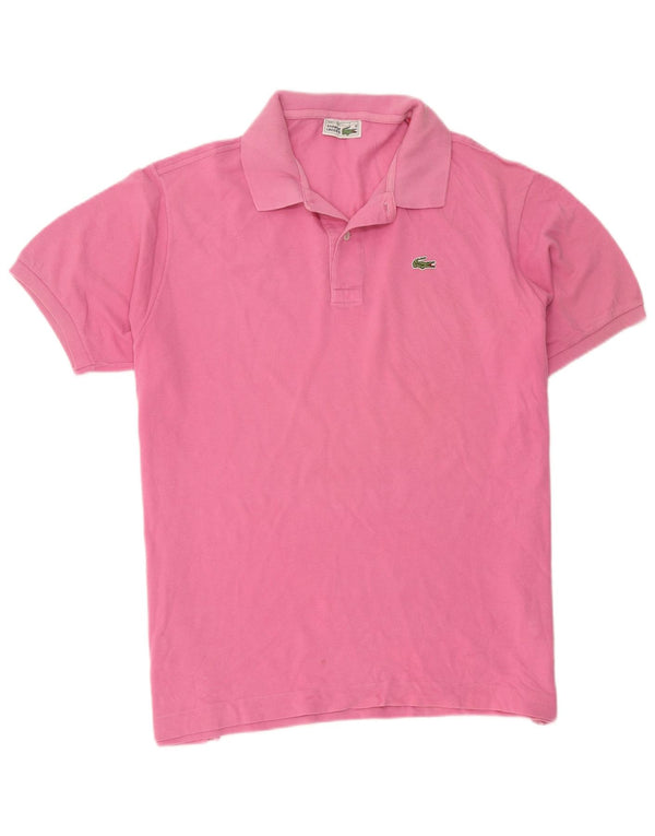 Camisa polo masculina Lacoste tamanho 7 2XL algodão rosa