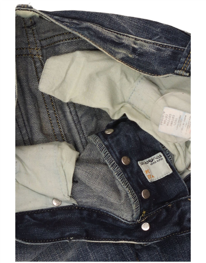 ENERGIE Jeans retos masculinos W32 L34 algodão azul