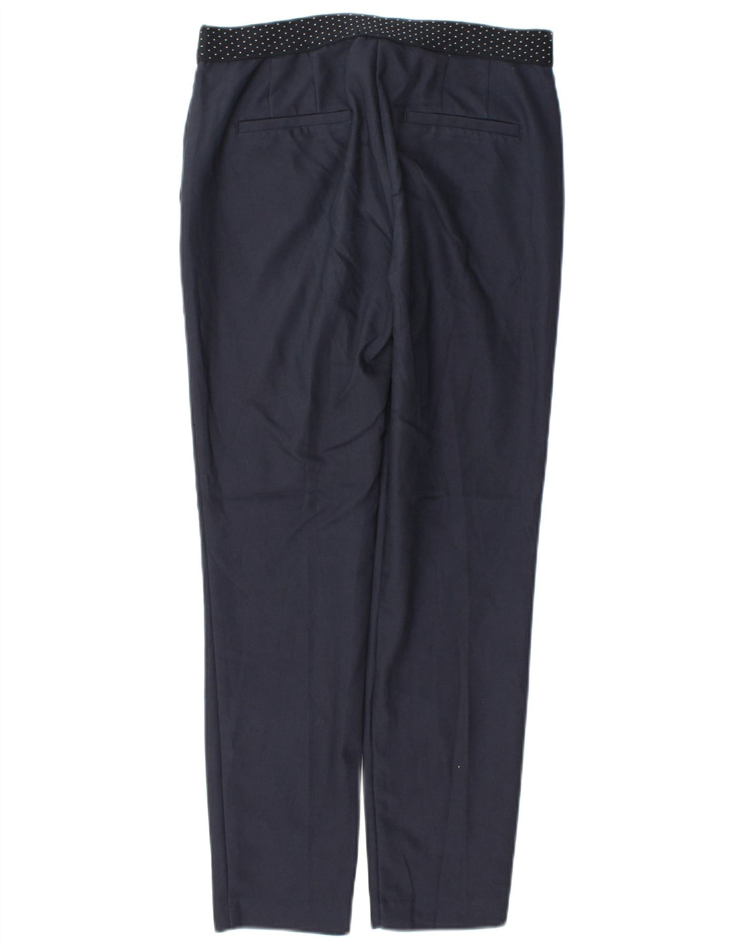 Calça Chino Slim Feminina Zara Pequeno W26 L27 Azul Marinho Poliéster