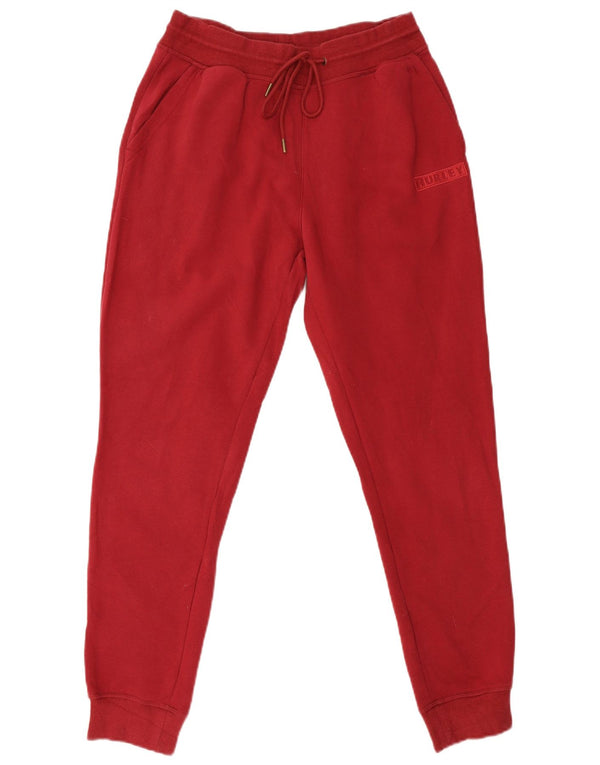 Calça de treino feminina Hurley Joggers UK 12 algodão vermelho médio