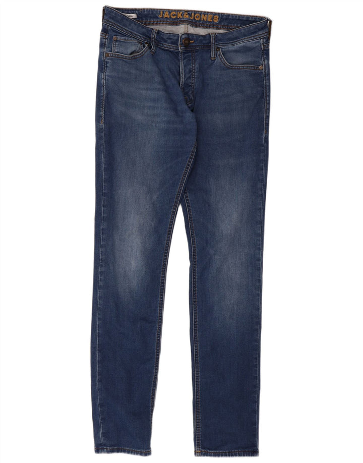 Jeans Jack & Jones feminino GLENN Slim W34 L34 azul algodão