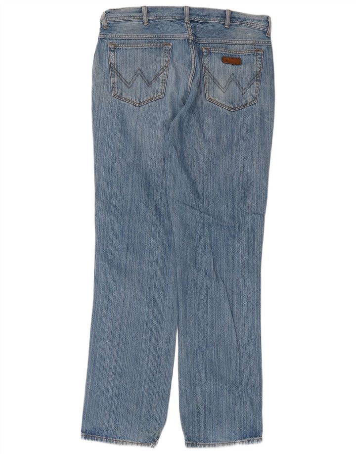 Wrangler Masculino Texas Straight Jeans W36 L34 Azul Algodão