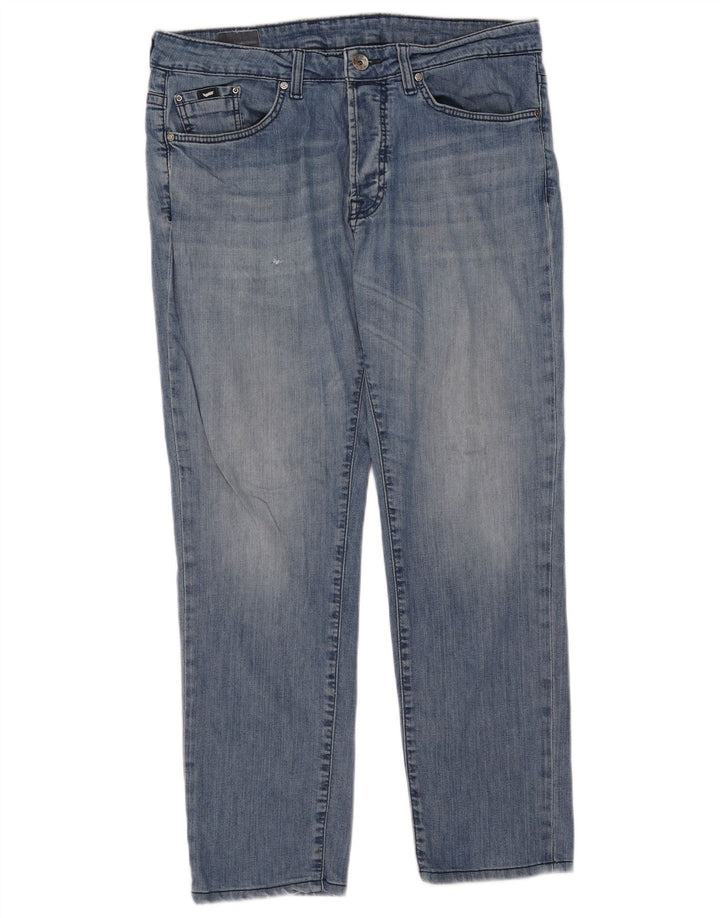 Calça jeans reta masculina Gas W36 L29 algodão azul