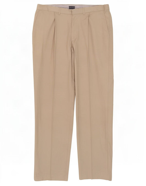 Calça Chino Masculina Marks & Spencer W36 L33 Algodão Bege
