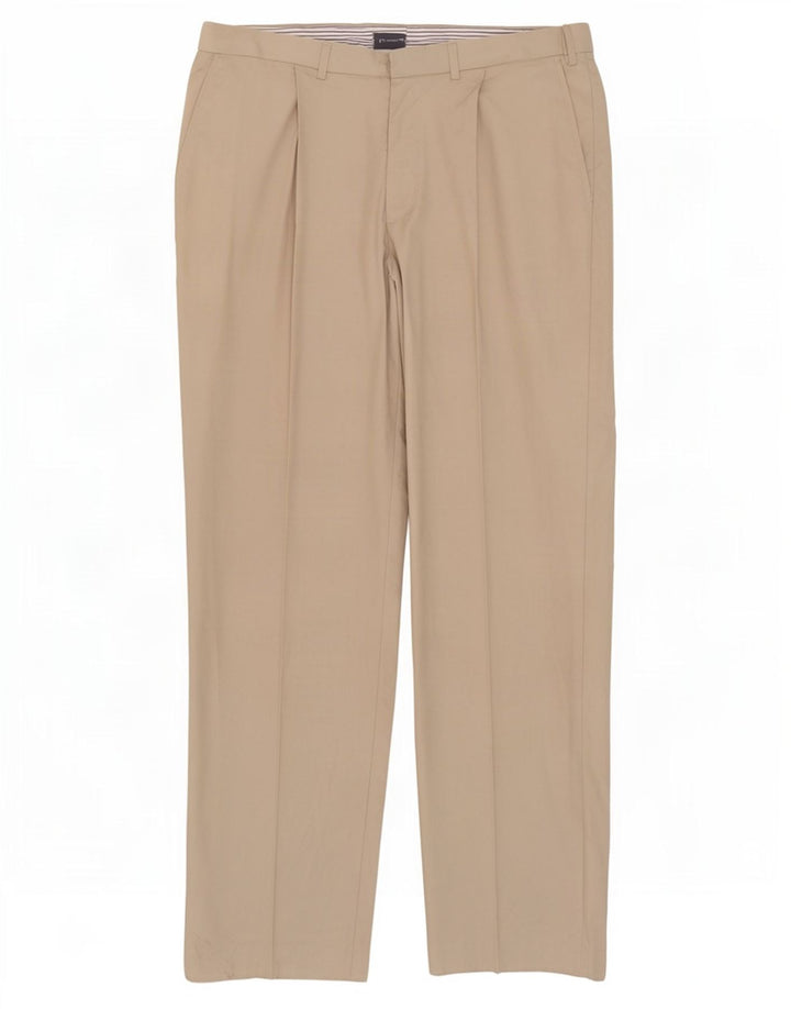 Calça Chino Masculina Marks & Spencer W36 L33 Algodão Bege
