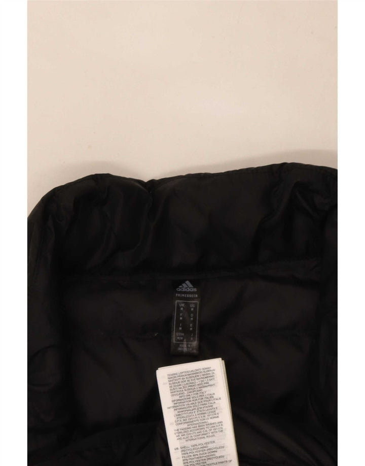 Colete acolchoado masculino Adidas UK 38 poliéster preto médio