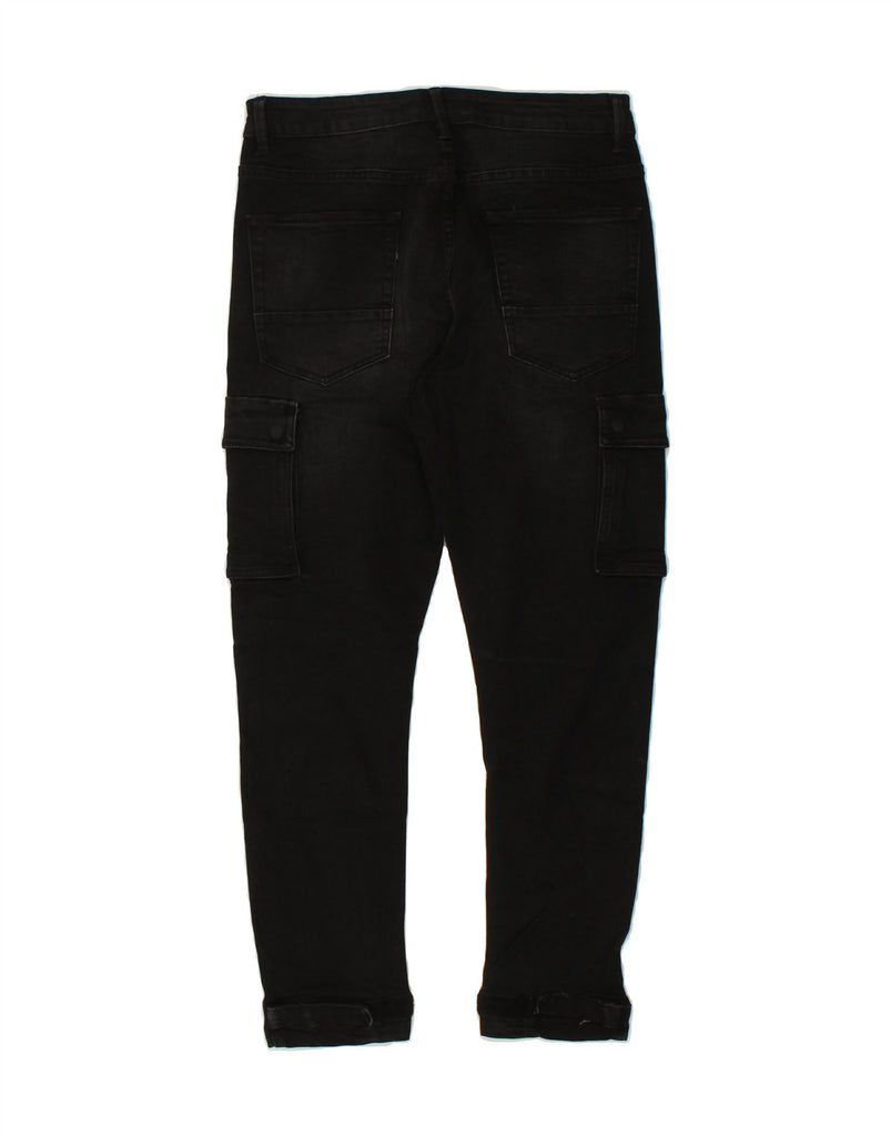 BRUNO BANANI Mens Cargo Slim Jeans W30 L26 Black Vintage Bruno Banani and Second-Hand Bruno Banani from Messina Hembry 