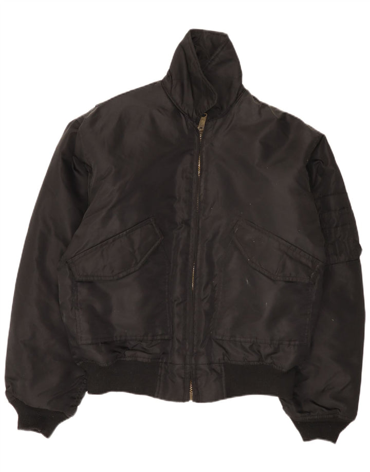 Jaqueta bomber masculina Brandit Reino Unido 40 grande nylon preto