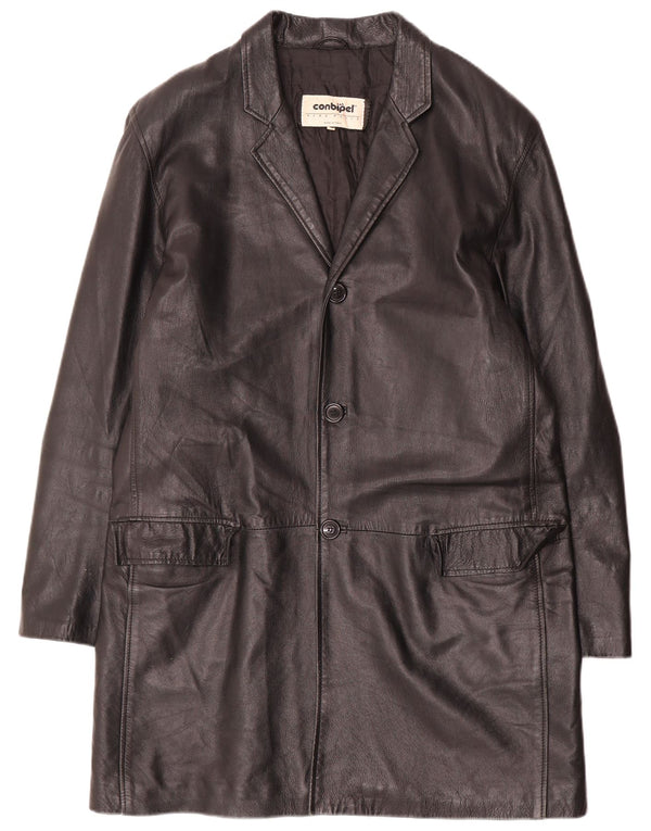 Casaco de couro masculino Conbipel IT 52 grande preto
