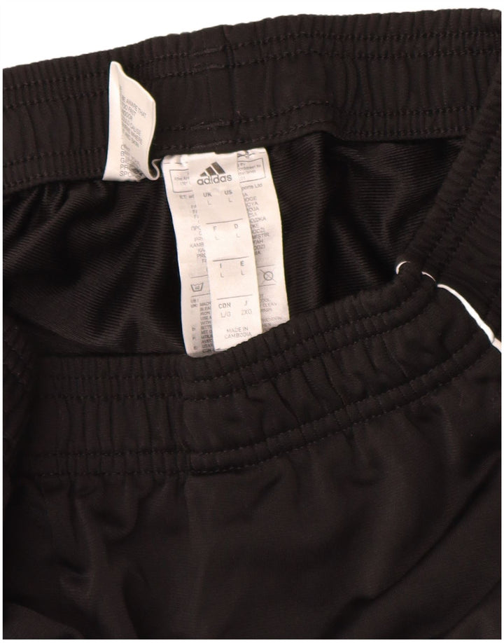 Adidas Mens Treino Calças Joggers Grande Poliéster Preto
