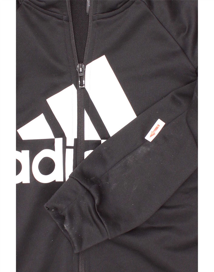 Jaqueta Adidas Boys Graphic Tracksuit Top 9-10 Anos Preto Colorblock