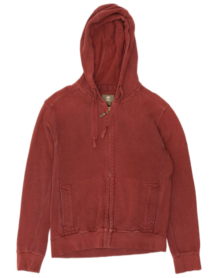 Suéter masculino com capuz Timberland Regular Fit Zip médio Borgonha