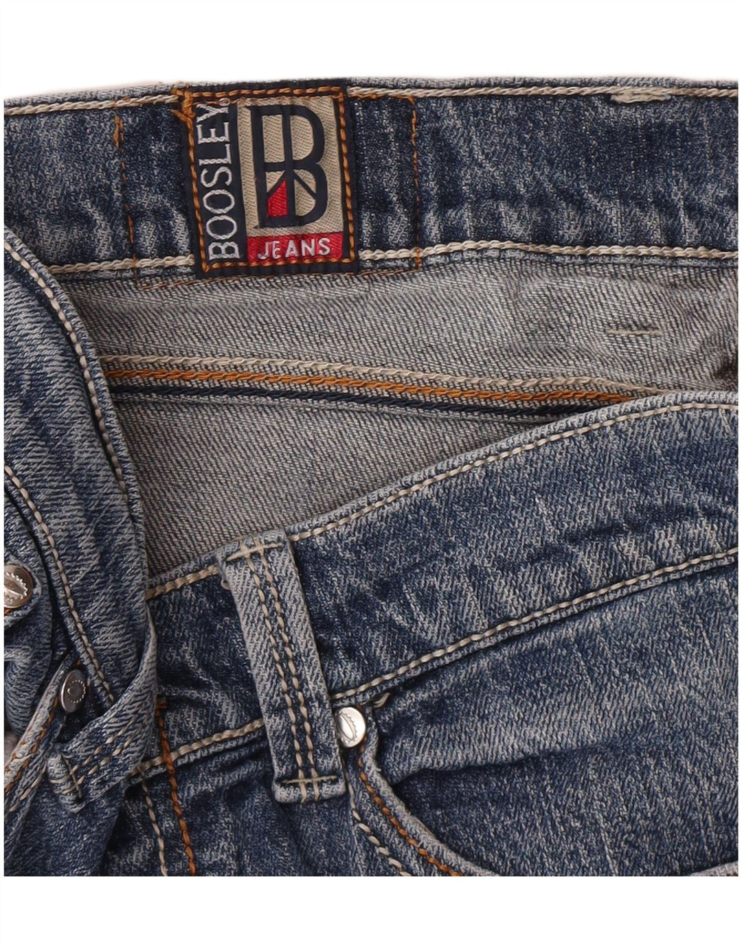 Shorts jeans feminino BOOSLEY W30 azul médio
