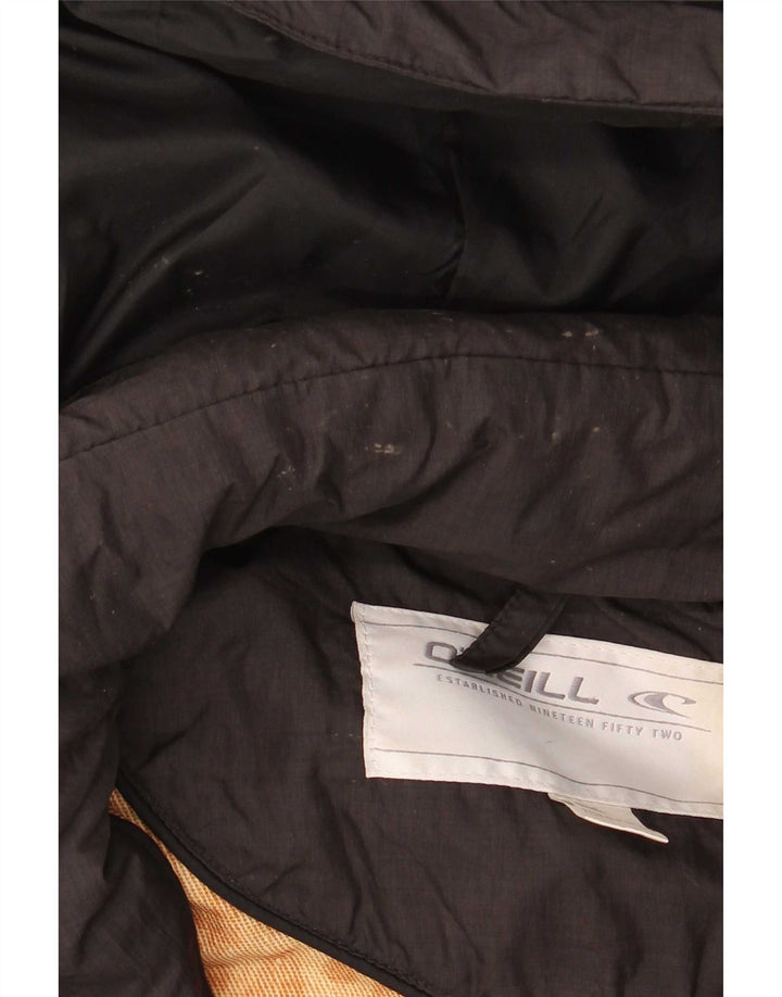 Casaco feminino acolchoado com capuz O'Neill UK 10 pequeno preto poliamida