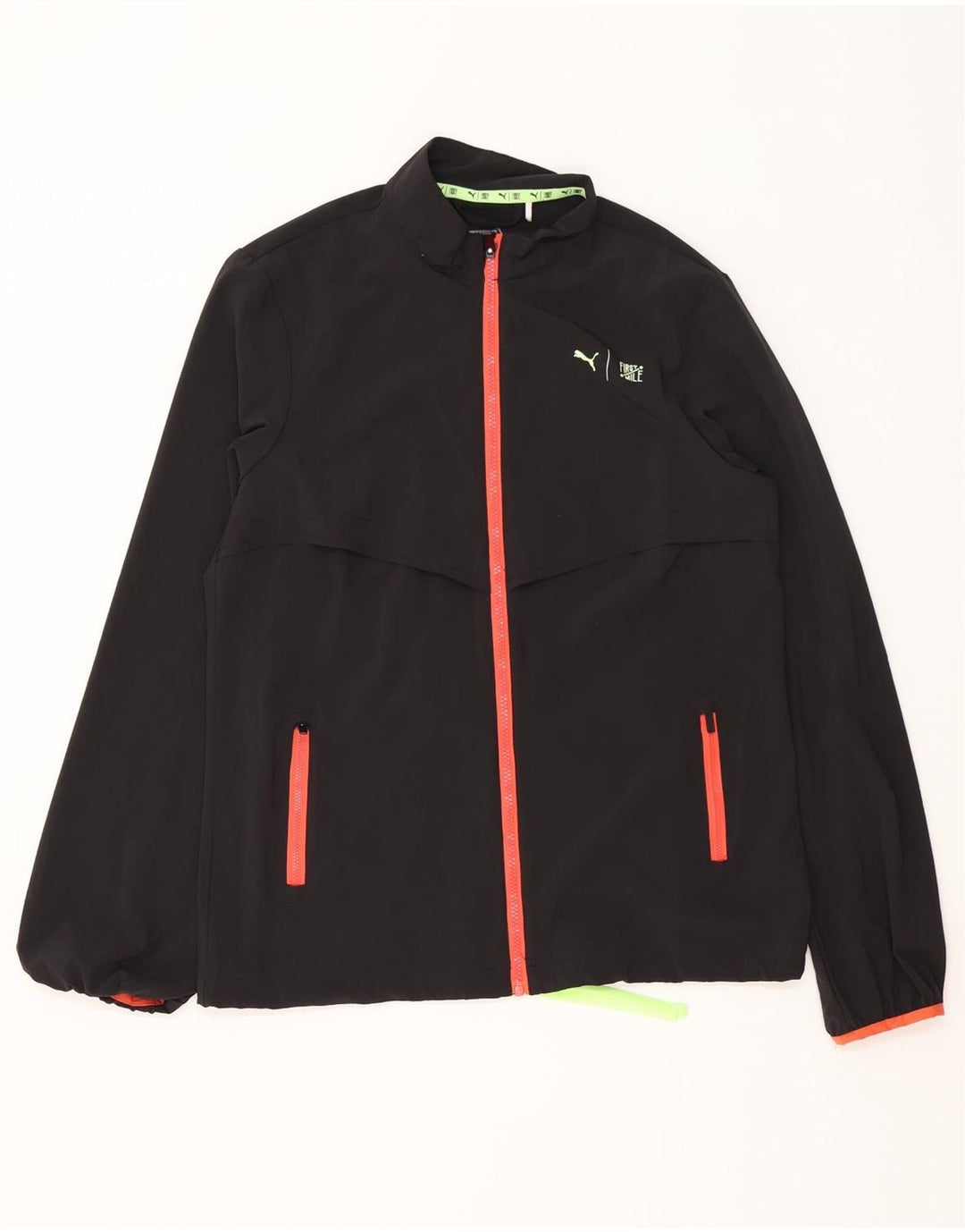 Puma Mens Tracksuit Top Jacket Médio Preto Poliéster