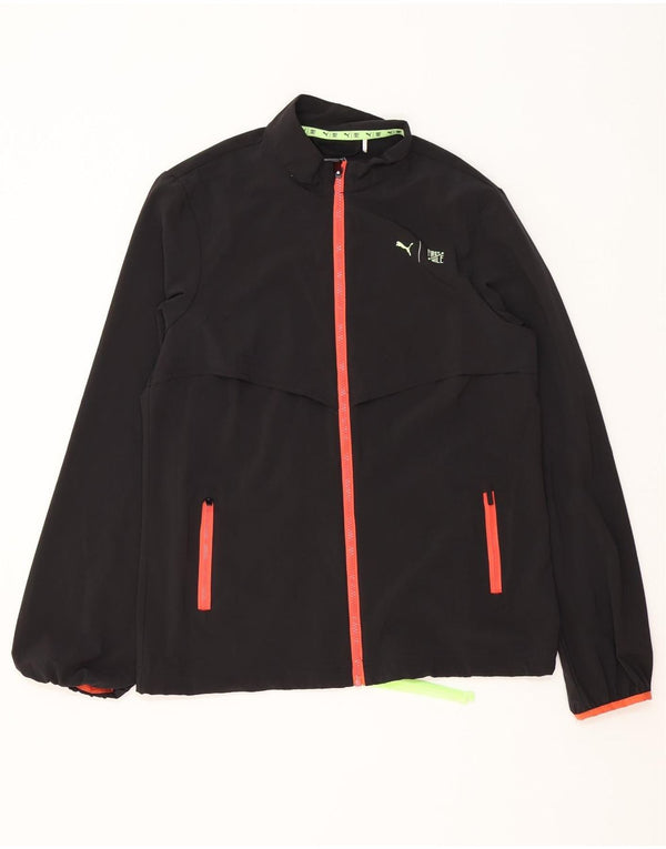 Puma Mens Tracksuit Top Jacket Médio Preto Poliéster