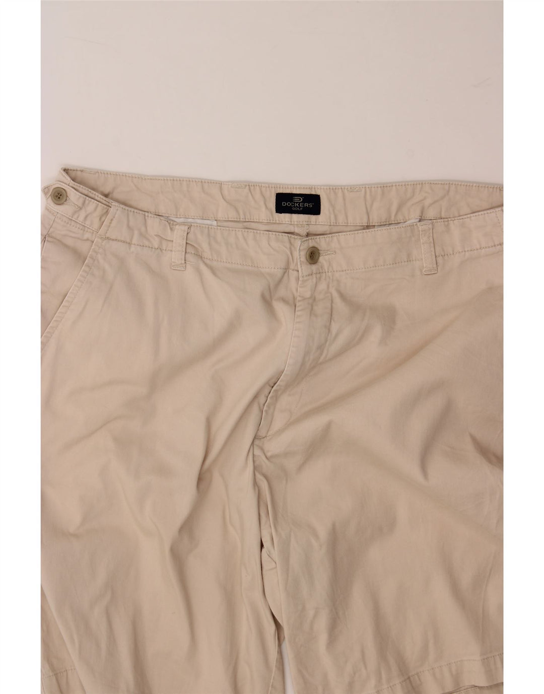 DOCKERS Mens Golf Chino Shorts W38 XL Beige Cotton Vintage Dockers and Second-Hand Dockers from Messina Hembry 
