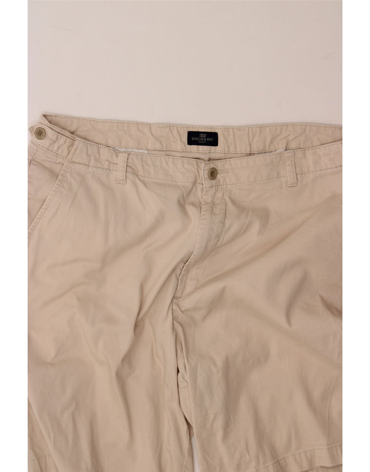 DOCKERS Mens Golf Chino Shorts W38 XL Beige Cotton Vintage Dockers and Second-Hand Dockers from Messina Hembry 
