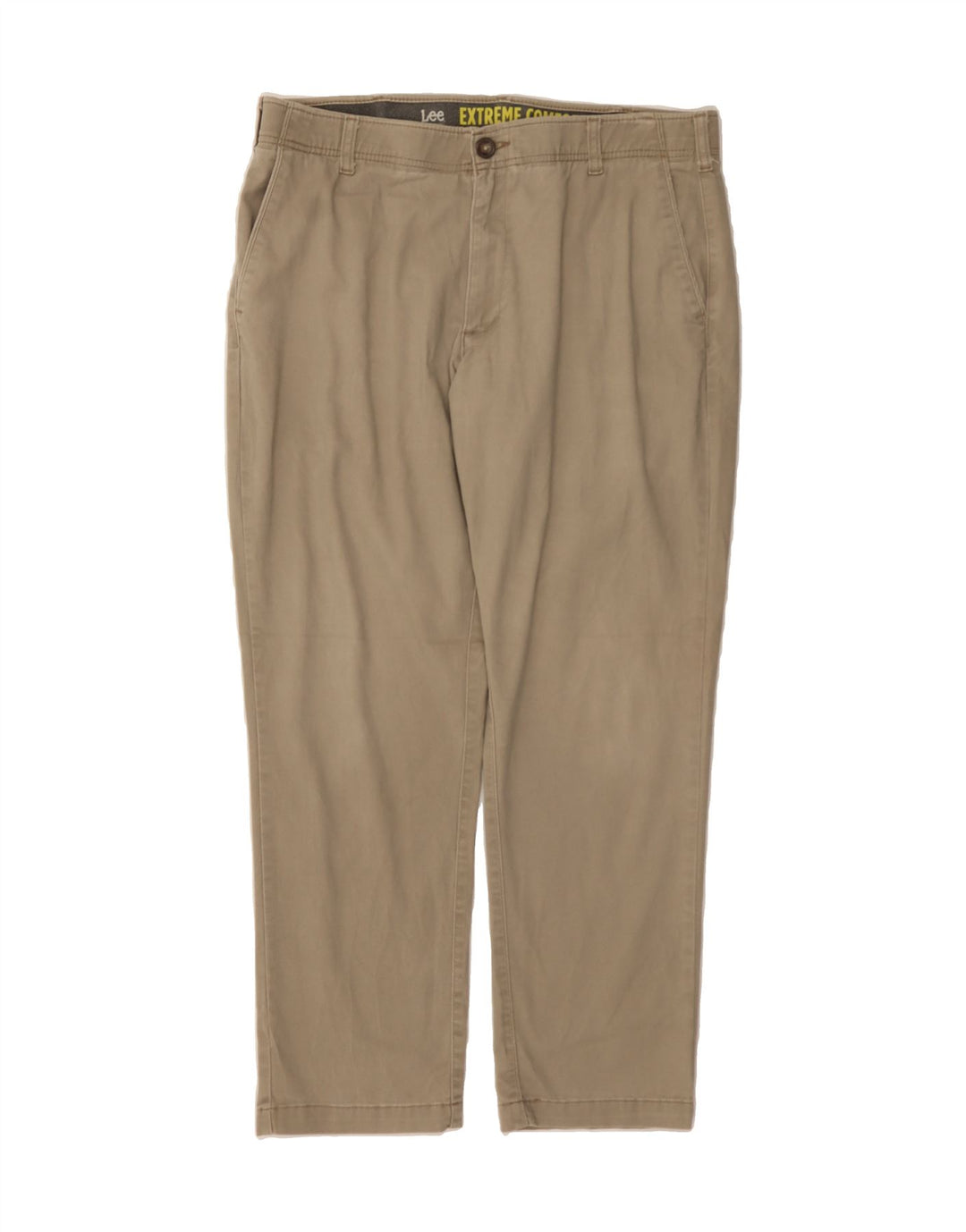 LEE Mens Relaxed Fit Chino Trousers W36 L30 Khaki Cotton Vintage Lee and Second-Hand Lee from Messina Hembry 