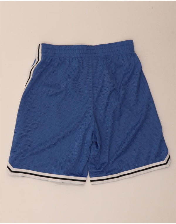 Shorts esportivos masculinos Champion pequeno azul colorblock poliéster