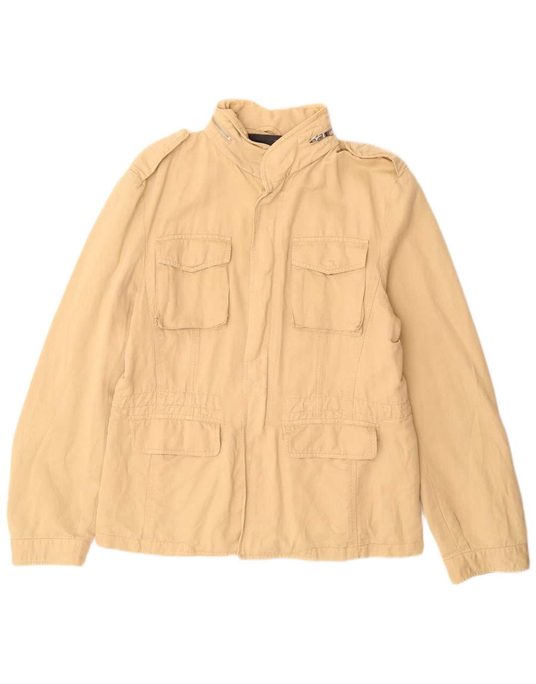 Jaqueta militar masculina Marlboro Classics EU 54 2XL algodão bege