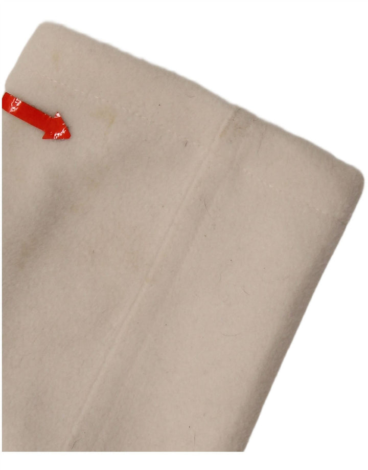 Jaqueta blazer feminina Zara com 4 botões UK 10 poliéster branco pequeno