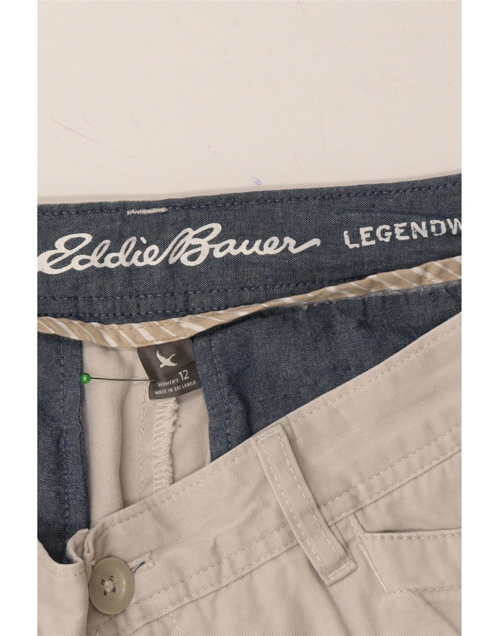 EDDIE BAUER Womens Straight Capri Trousers US 12 Large W32 L22 Off White Vintage Eddie Bauer and Second-Hand Eddie Bauer from Messina Hembry 