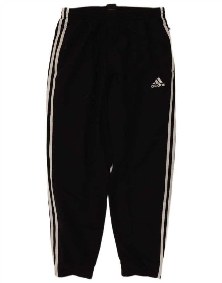 Calça de treino masculina ADIDAS UK 44/46 grande poliéster preto
