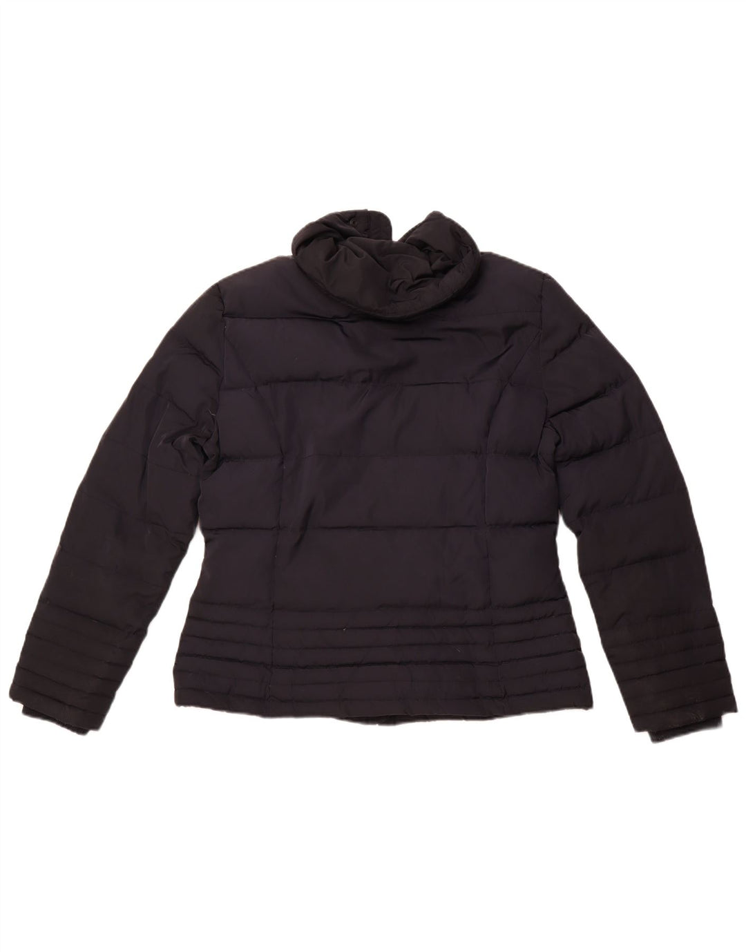 Jaqueta acolchoada feminina PUFFA UK 16 grande poliéster preto