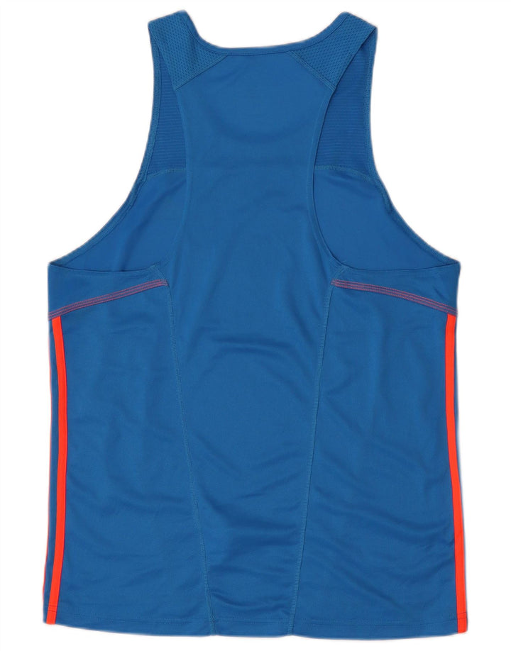 Adidas Mens Climalite Vest Top Médio Azul Poliéster
