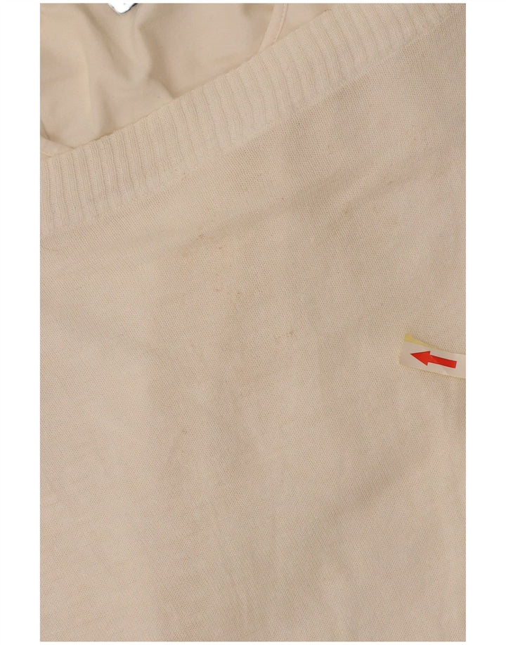 Suéter feminino Kappa com gola canoa UK 18 XL branco