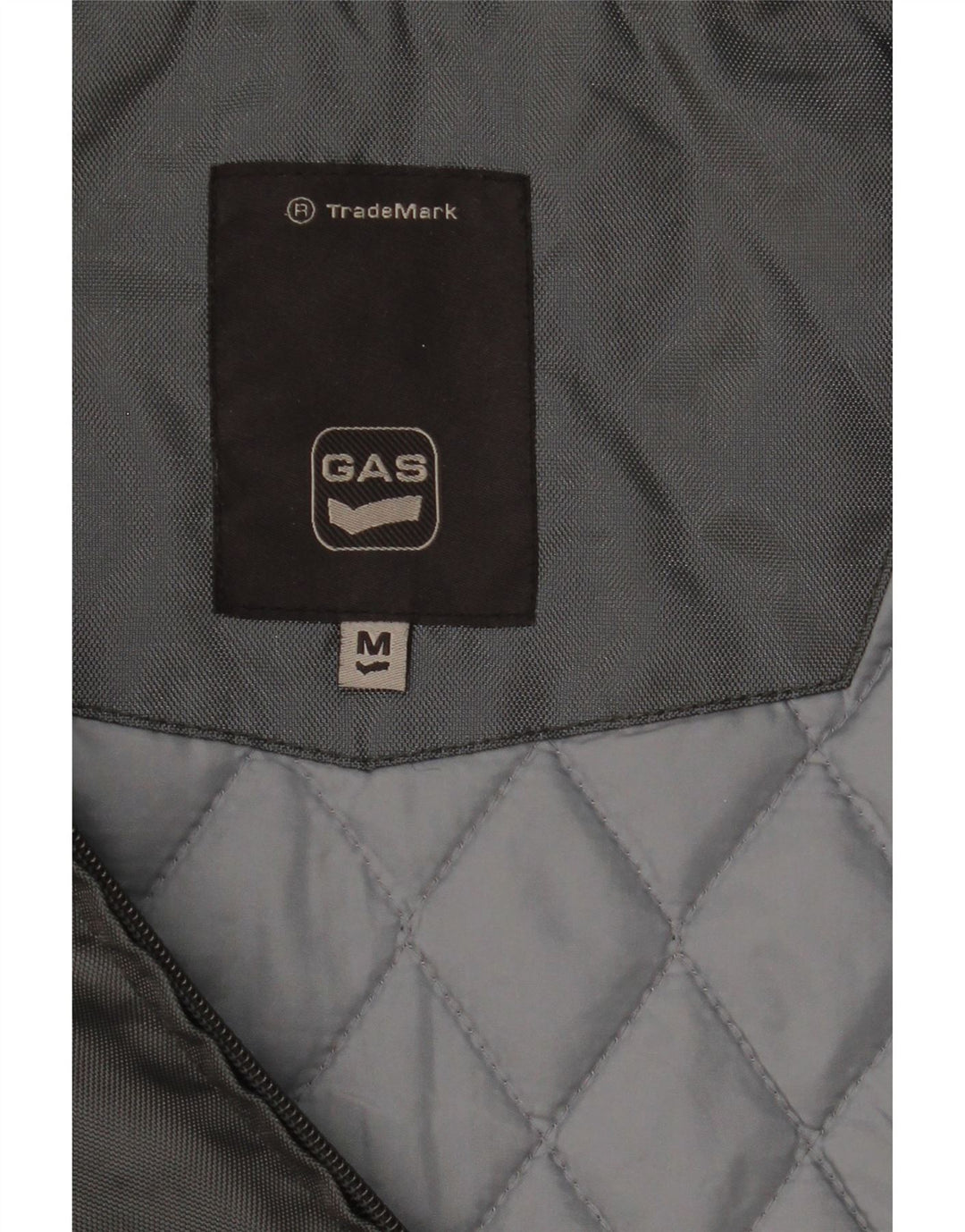 Jaqueta corta-vento masculina GAS com capuz UK 38 cinza médio
