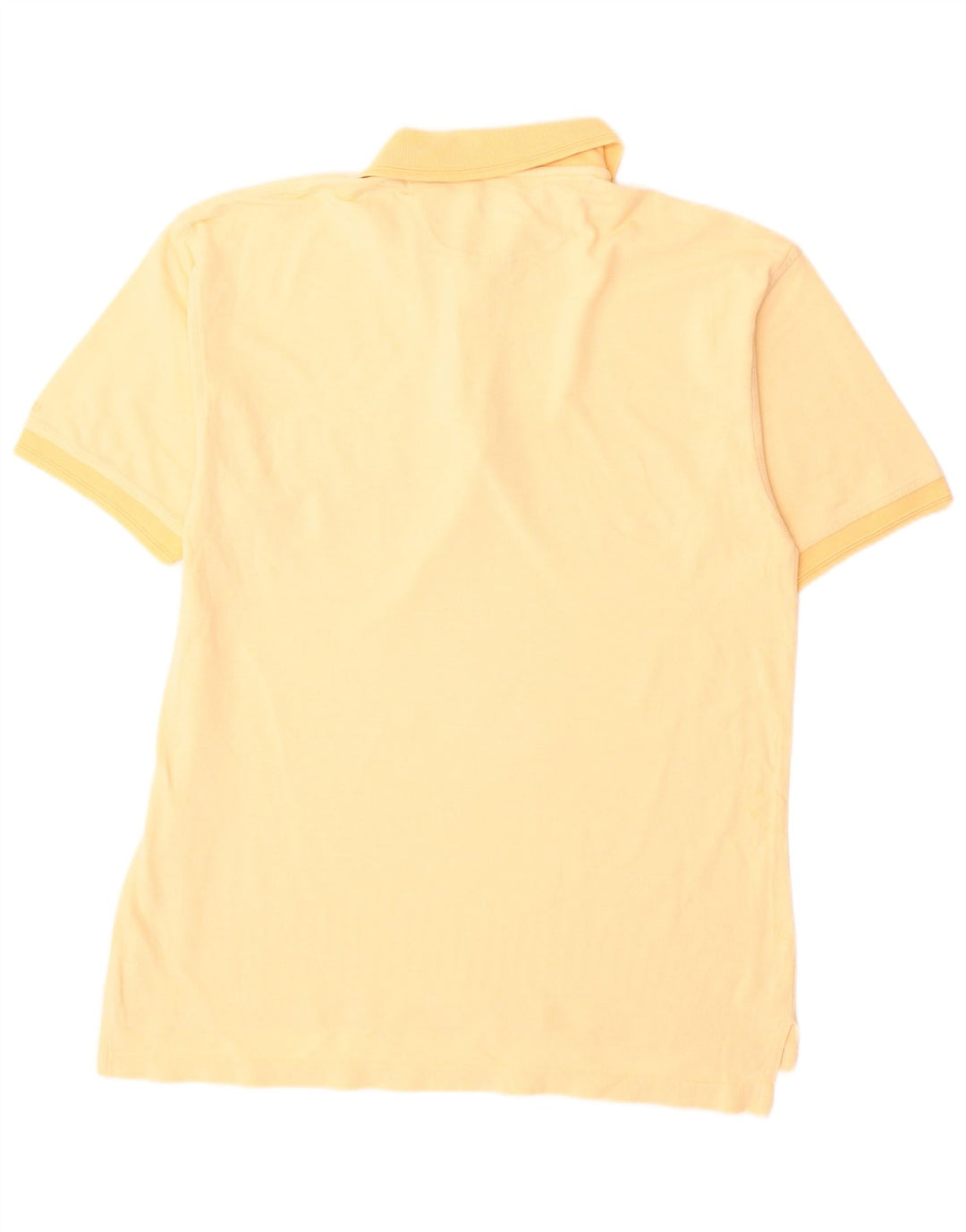 Camisa polo masculina Izod grande algodão amarelo