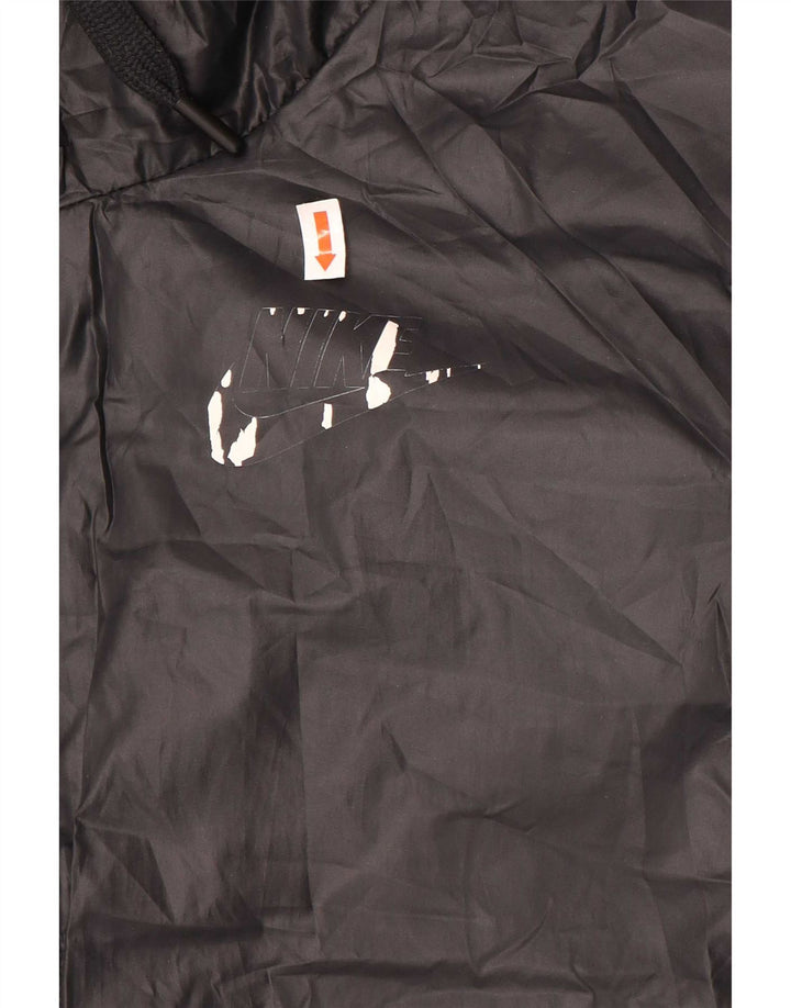 Jaqueta acolchoada reversível com capuz Nike feminina UK 10 pequena preta
