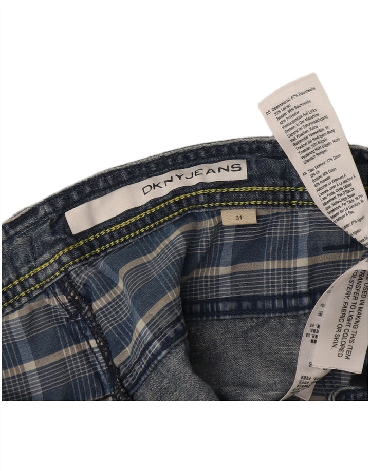 Shorts jeans masculino Dkny W31 algodão azul médio