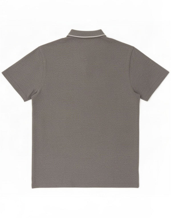 Puma Camisa polo masculina 2XL algodão manchado cinza
