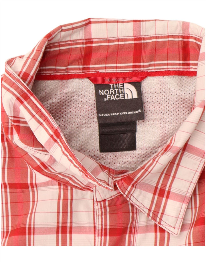 Camisa masculina de manga curta The North Face XL Red Check Nylon