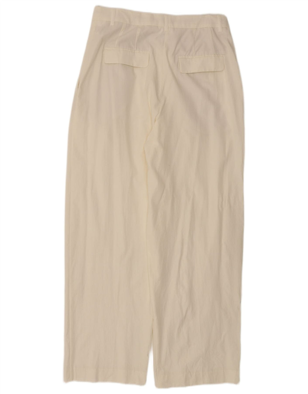Zara Calça Chino Feminina Pegged Médio W28 L29 Branco Lyocell