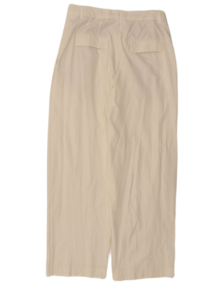 Zara Calça Chino Feminina Pegged Médio W28 L29 Branco Lyocell