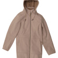 Casaco corta-vento feminino com capuz Jack Wolfskin Reino Unido 10/12 bege médio