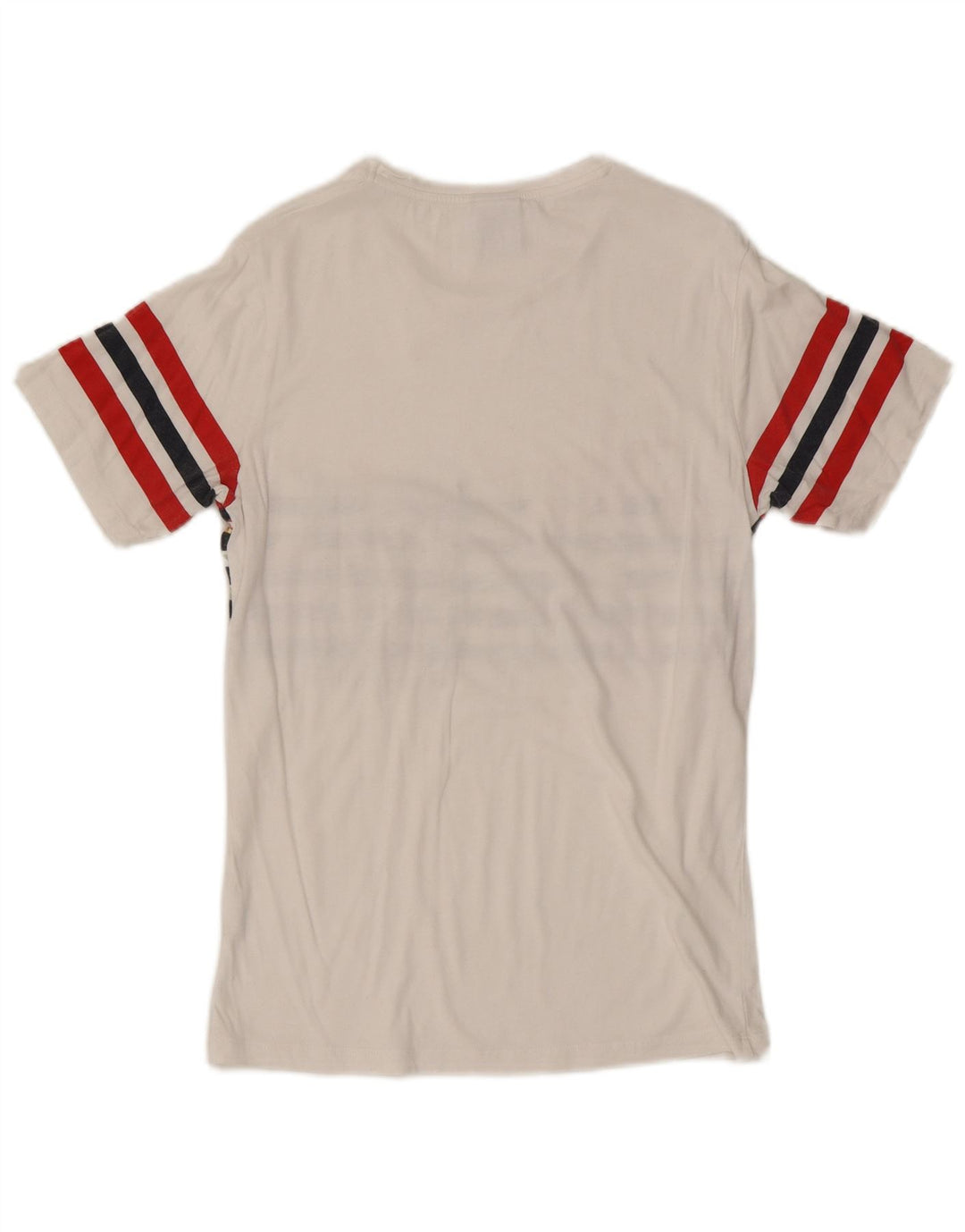 Camiseta masculina Zara Top pequeno algodão floral branco
