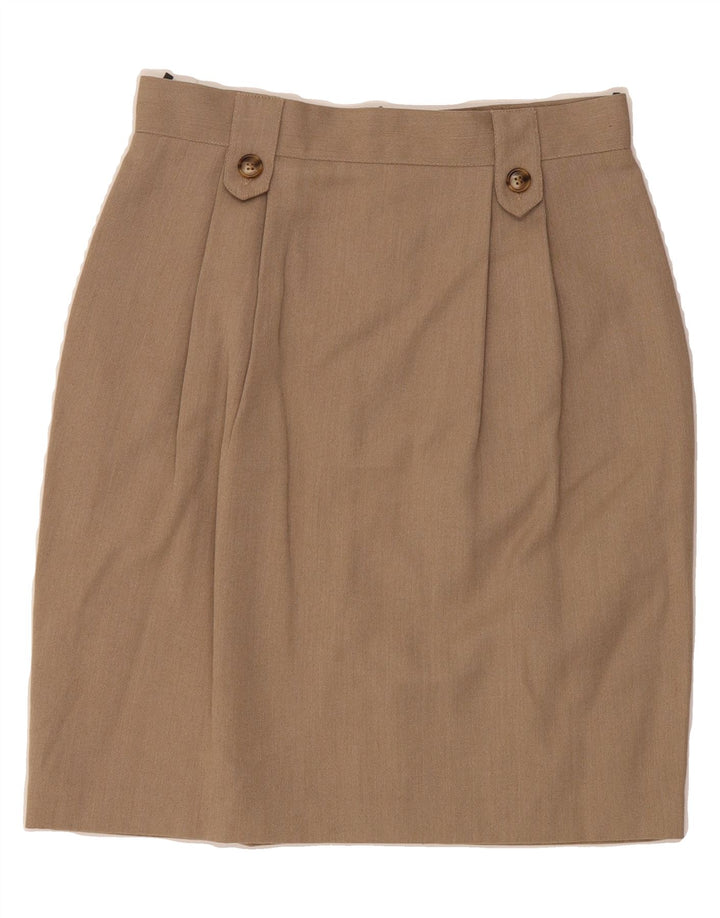 BENETTON Womens Pencil Skirt IT 44 Medium W28  Brown Viscose Vintage Benetton and Second-Hand Benetton from Messina Hembry 