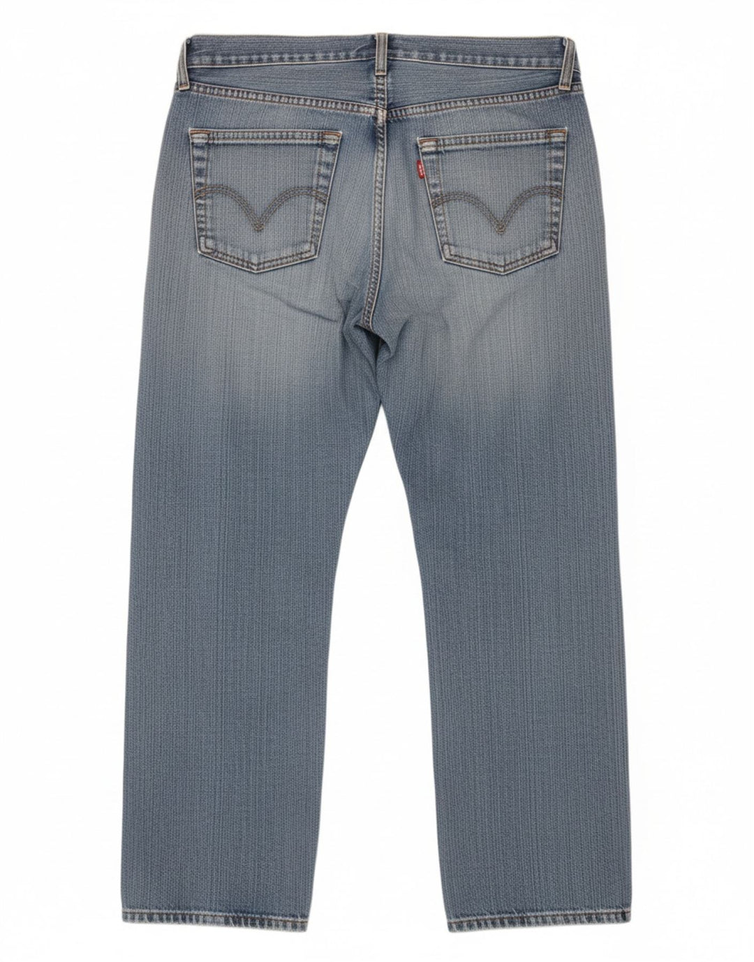 LEVI'S Masculino 751 Straight Jeans W33 L27 Azul Algodão