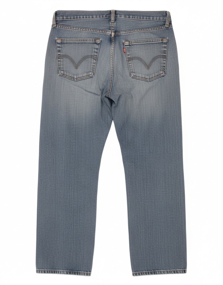 LEVI'S Masculino 751 Straight Jeans W33 L27 Azul Algodão