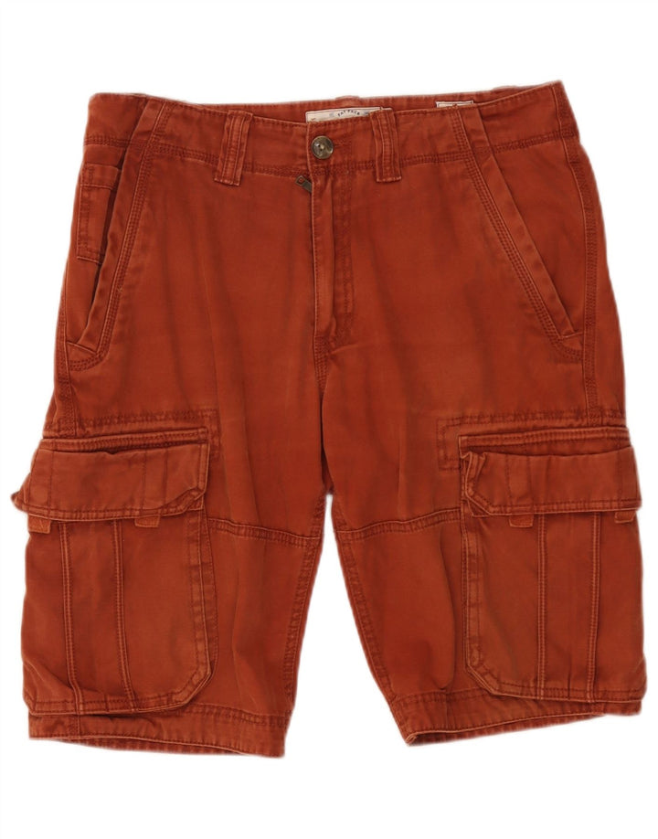 Shorts cargo masculino Fat Face W32 algodão marrom médio
