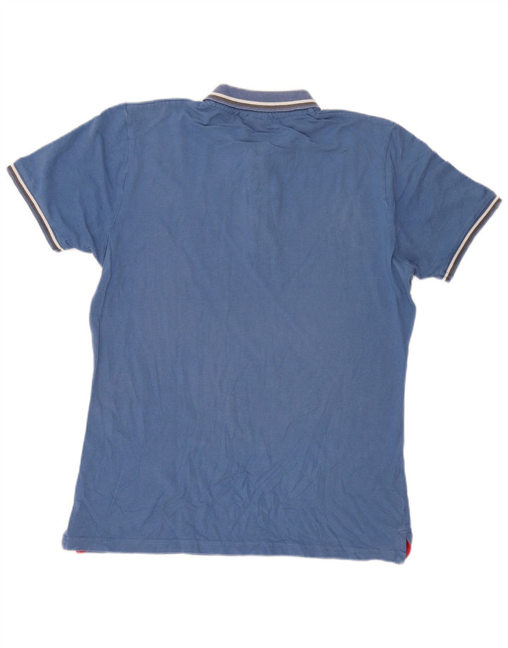 Camisa Polo Masculina Fila Grande Listrada Azul