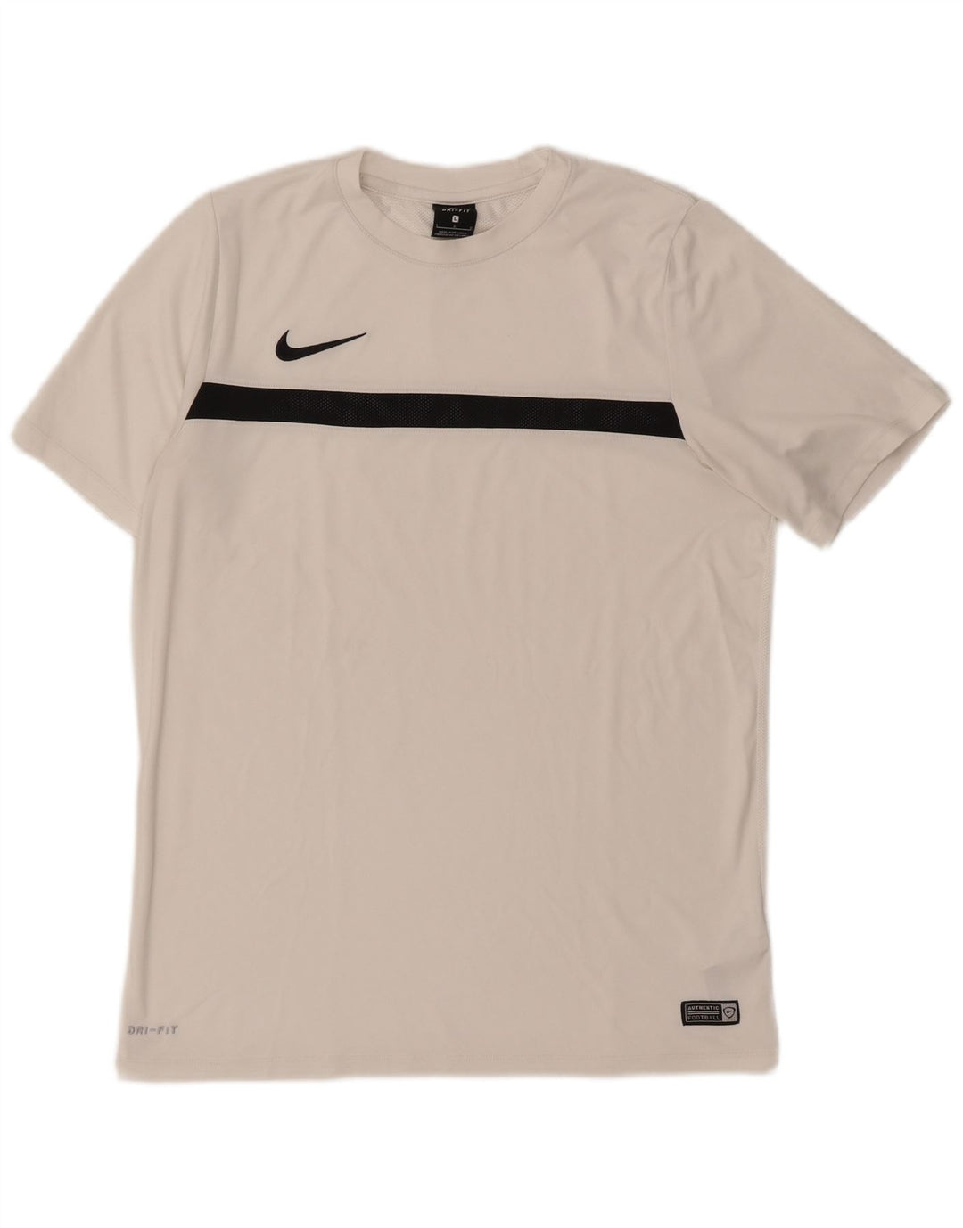 Camiseta Nike Masculina Dri Fit Top Grande Branco Colorblock Poliéster